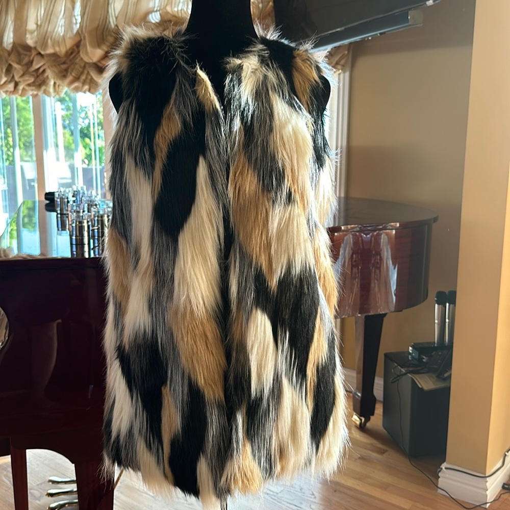 Faux fur vest